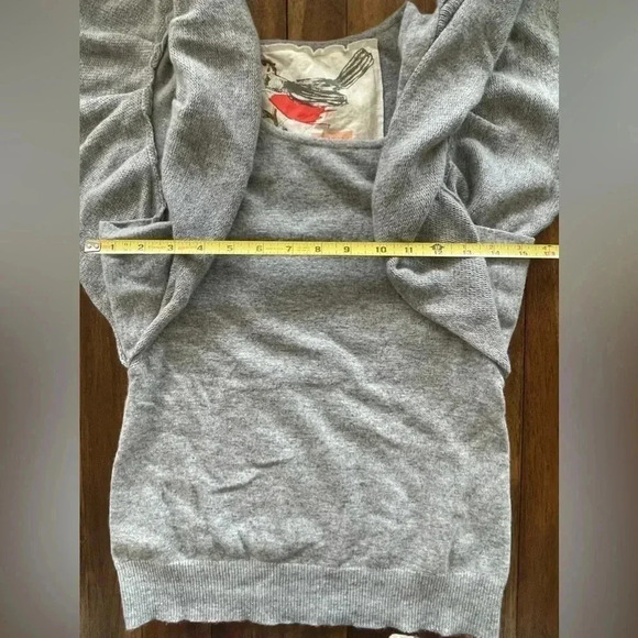 Robin ruffled sleeve wool angora mix shirt - Picture 6 of 7